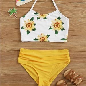 Sunflower swimsuit kids